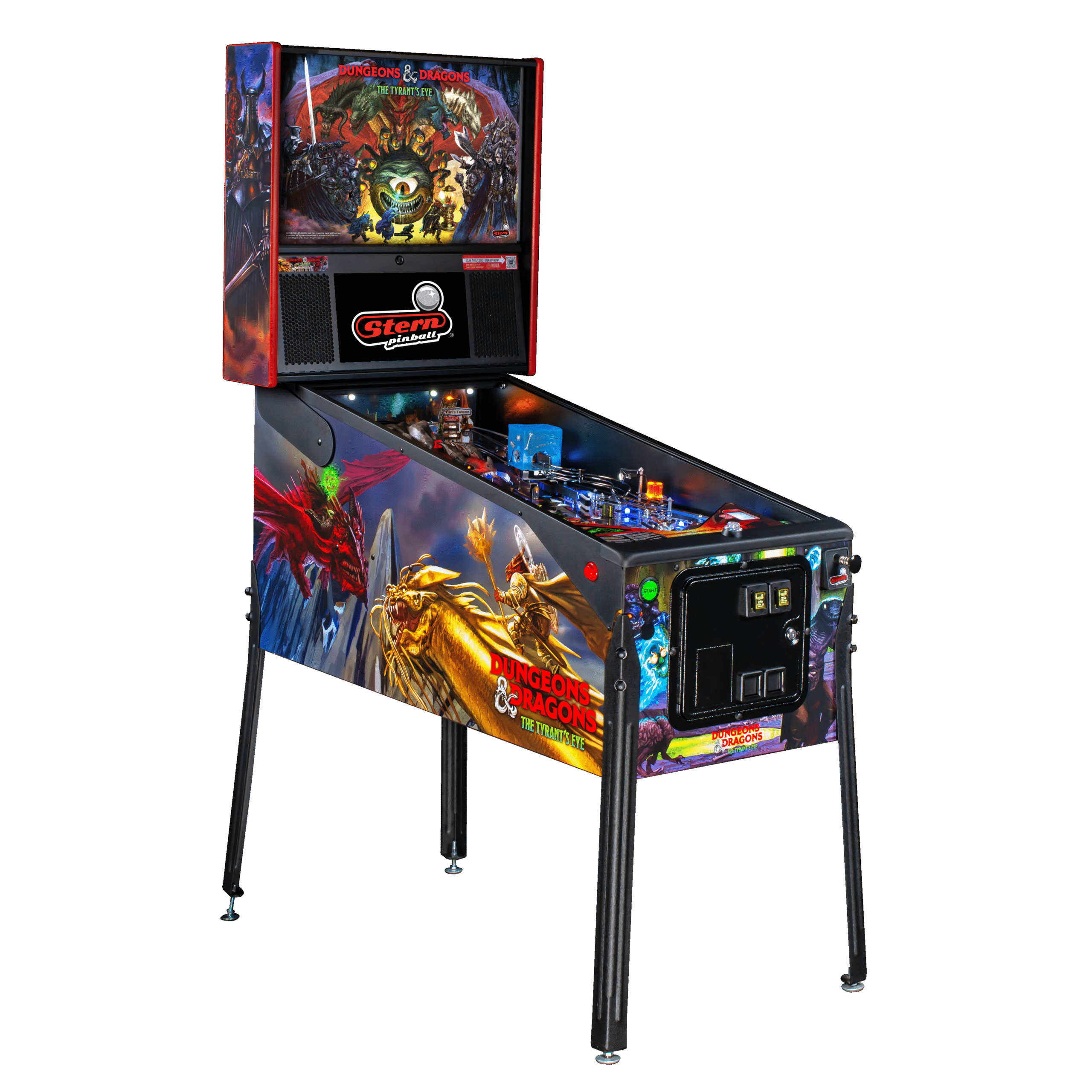 Dungeons & Dragons: The Tyrant's Eye Premium Pinball Machine by Stern